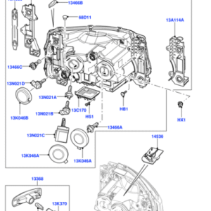 Ba lát đèn pha range rover sport