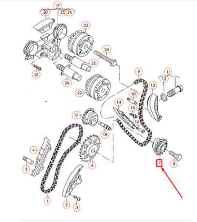 BÁNH RĂNG(NHÔNG) CAM AUDI Q7