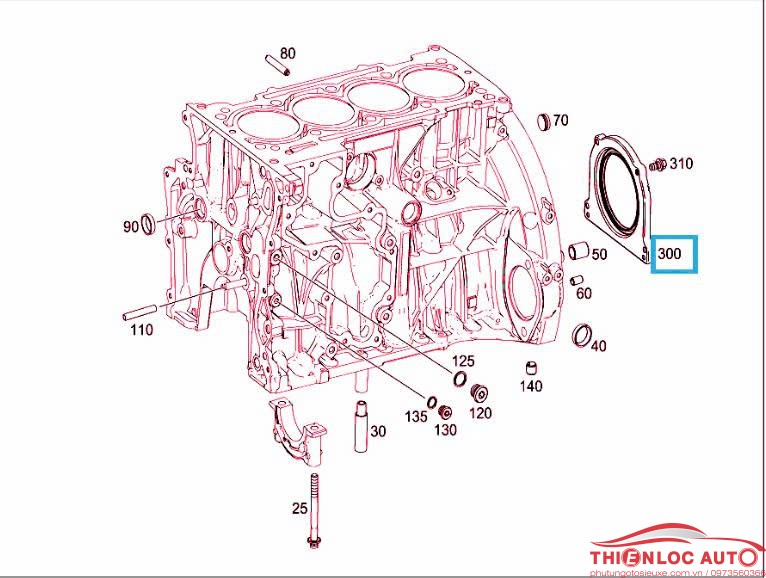 PHỚT ĐUÔI TRỤC CƠ MERCEDES W205