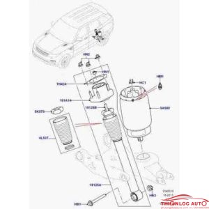 BÓNG HƠI GIẢM XÓC SAU RANGE ROVER DISCOVERY 5